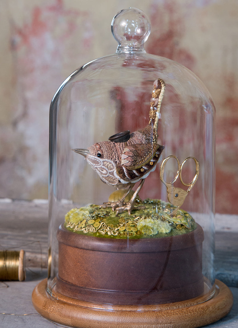 Glass Dome for the Brown Wren