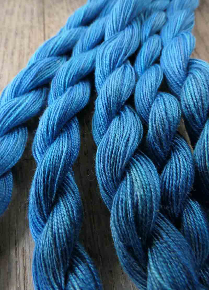Oliver Twist Hand-Dyed Cotton Threads -  Blues