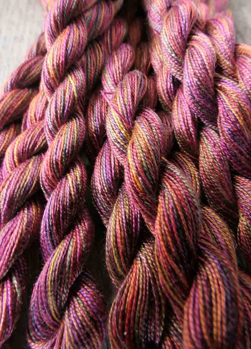 Oliver Twist Hand-Dyed Cotton Threads - Reds