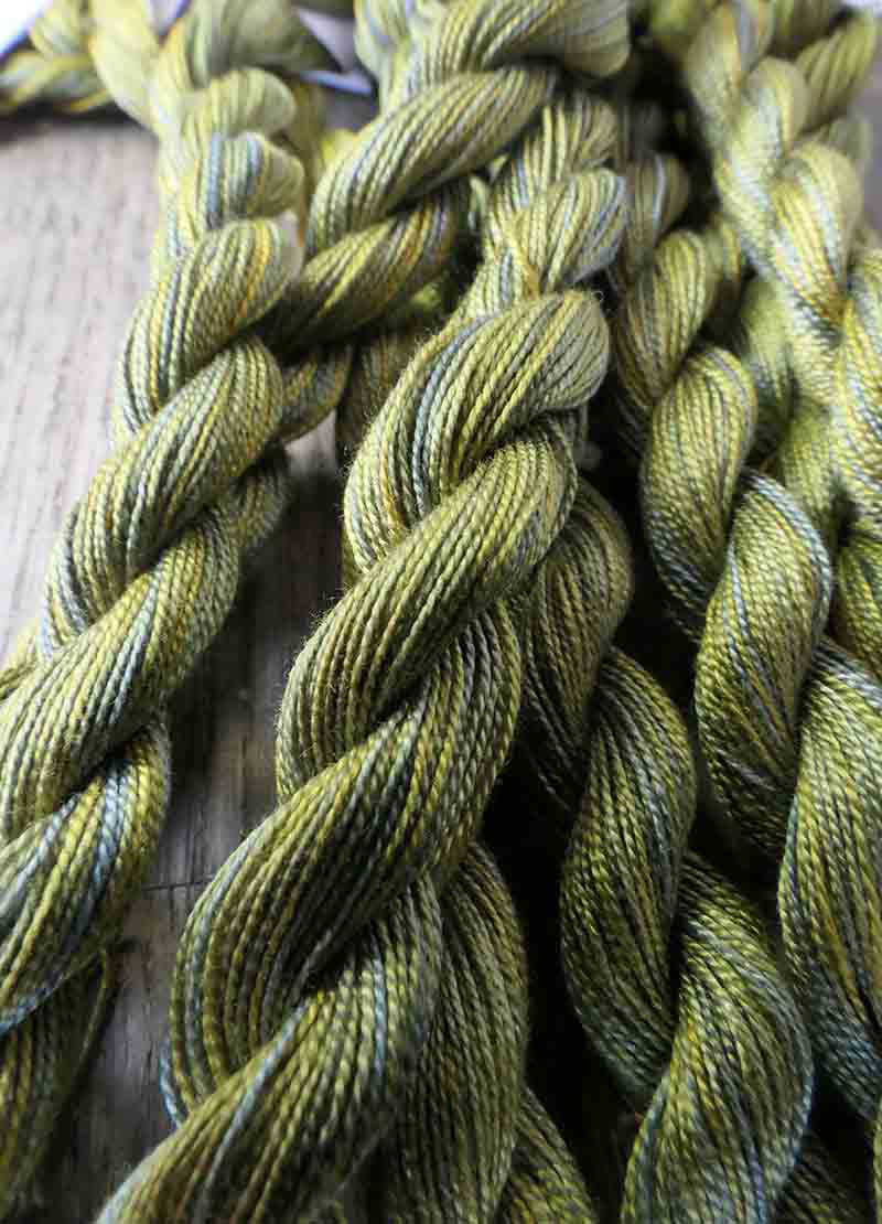 Oliver Twist Hand-Dyed Cotton Threads - Greens