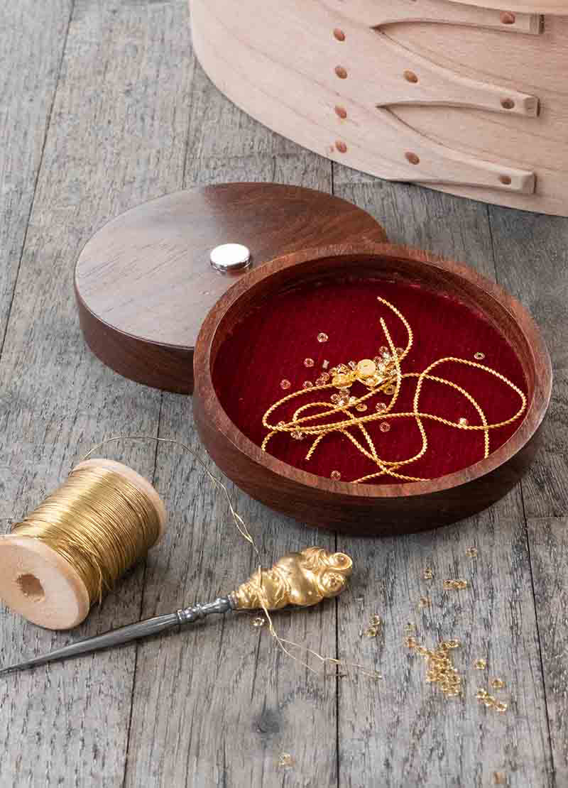 Wooden Bead and Purl Cutting Tray, with Magnets (Large)