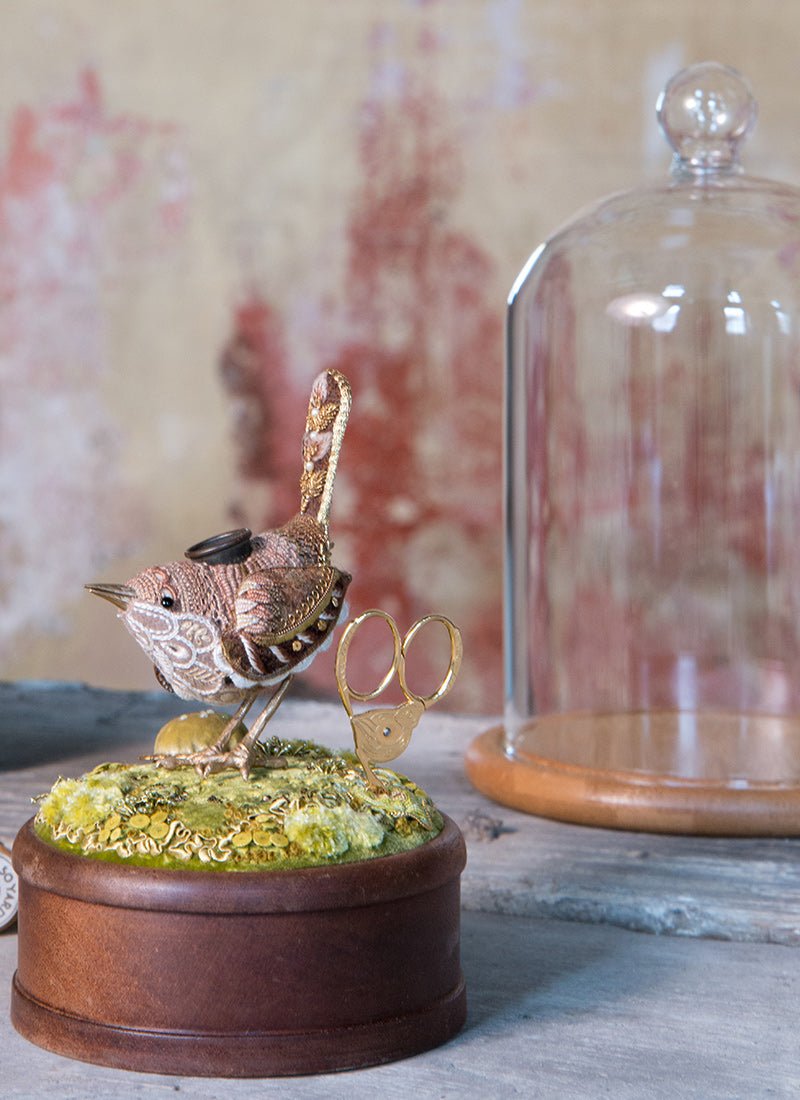 Glass Dome for the Brown Wren