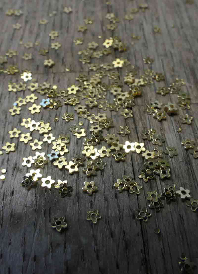 Tiny Sparkling Sequins - Cream, Gold, Silver, Copper & Bronze