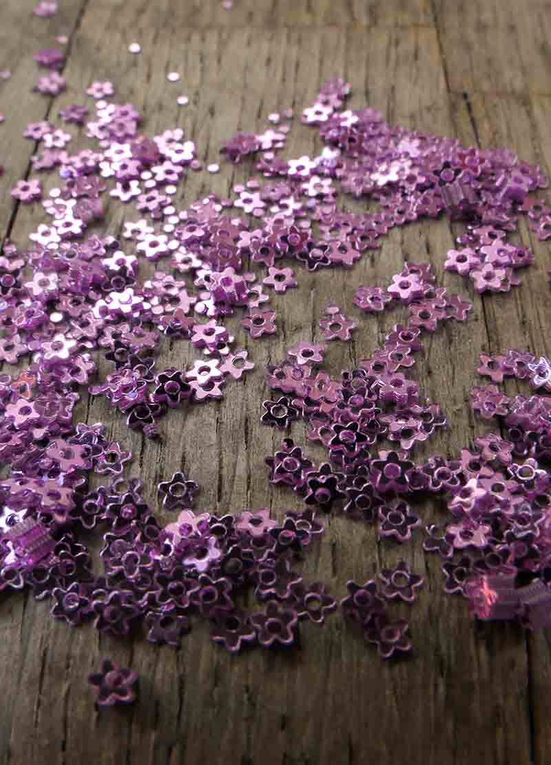 Tiny Sparkling Sequins - Purple, Cerise & Lilac