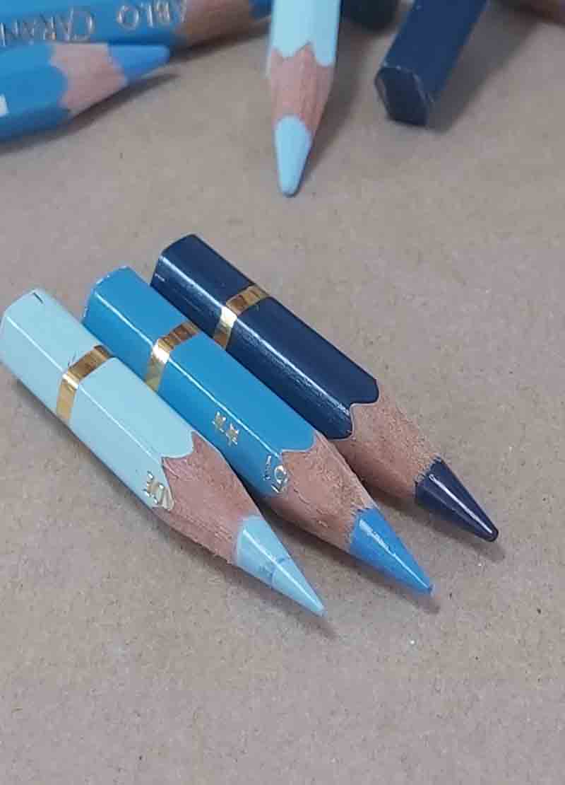 Set of Mini Pencil Crayons for Hampton Court Sampler Design