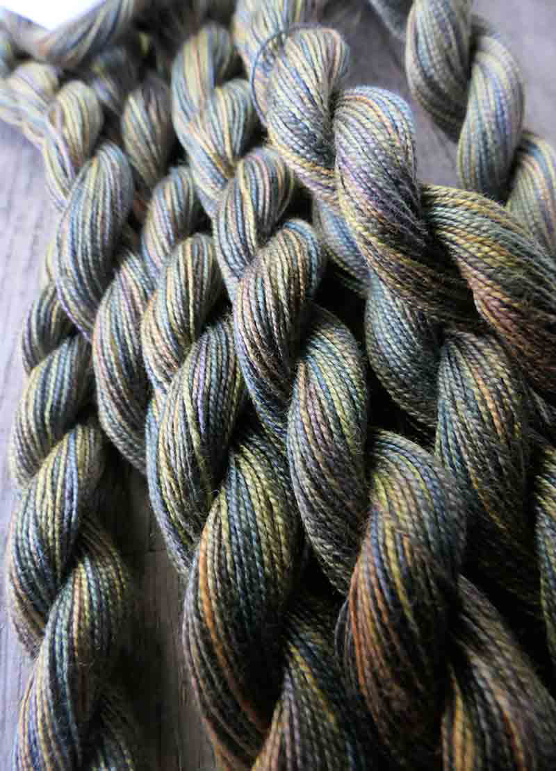 Oliver Twist Hand-Dyed Cotton Threads - Greens