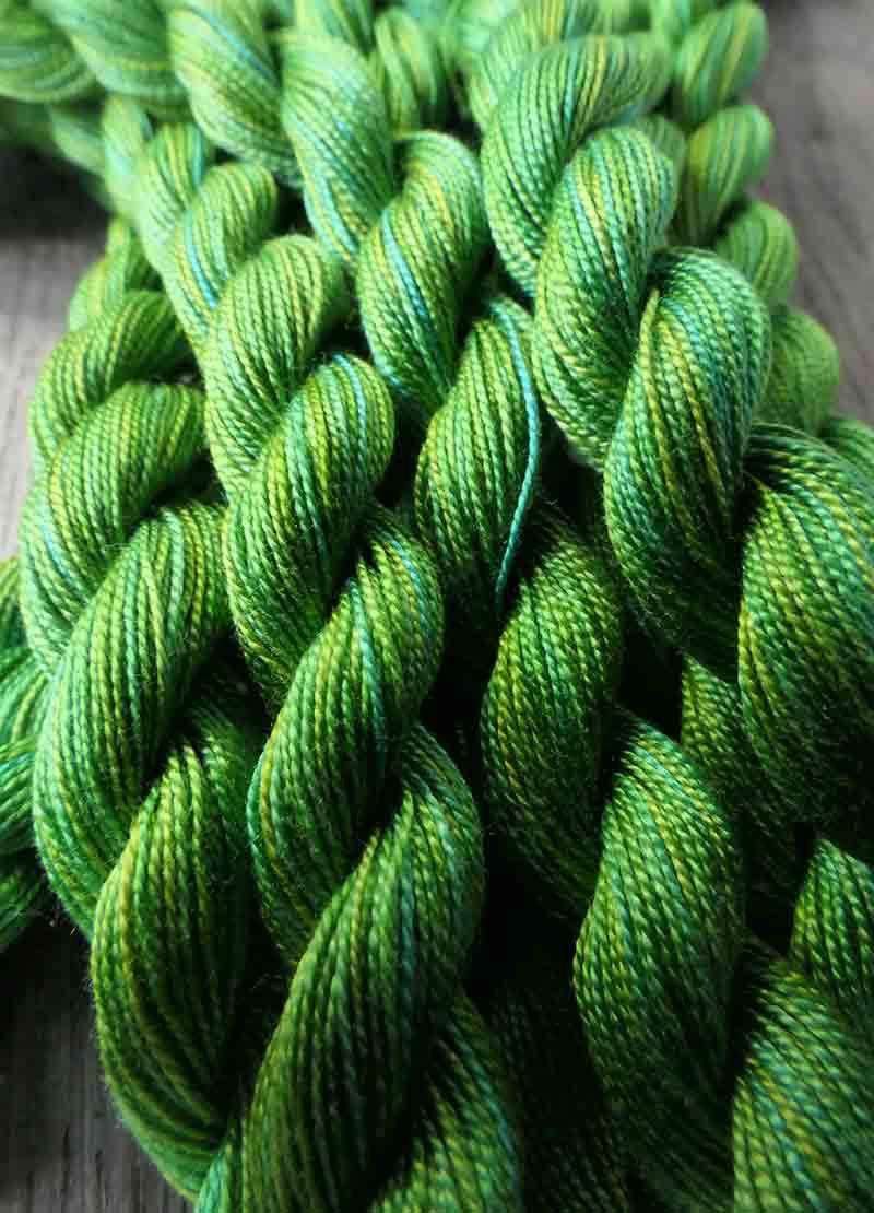 Oliver Twist Hand-Dyed Cotton Threads - Greens