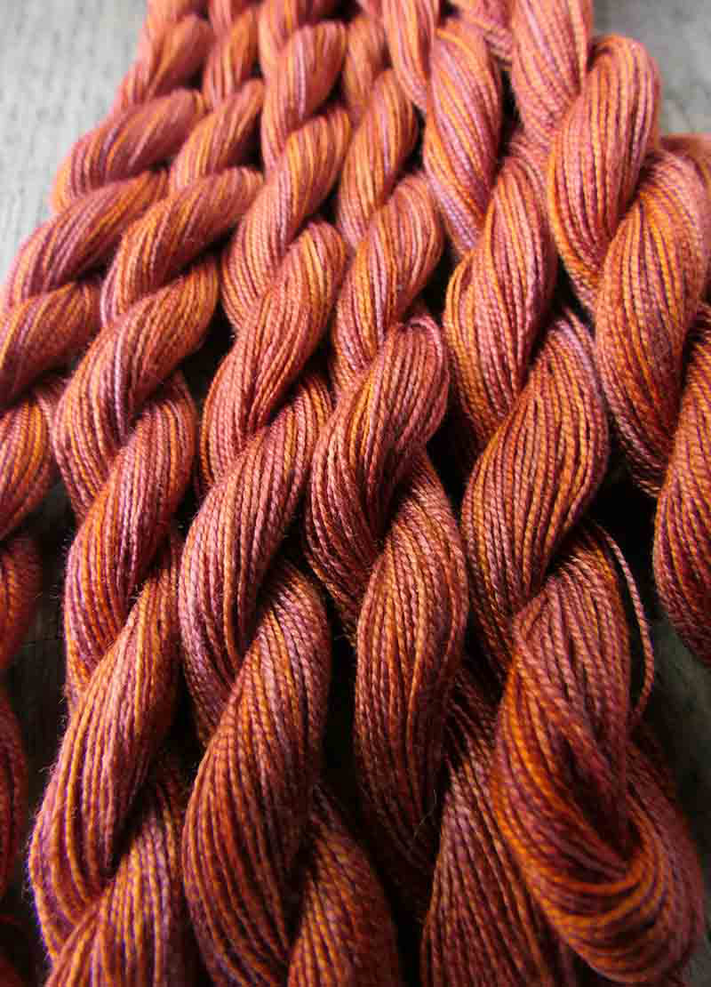 Oliver Twist Hand-Dyed Cotton Threads - Reds