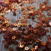 3mm METALLIC ORANGE FLOWERS